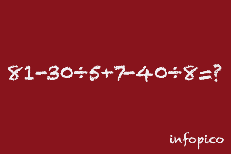 Reto del día: resuelve este problema matematico en 7 segundos