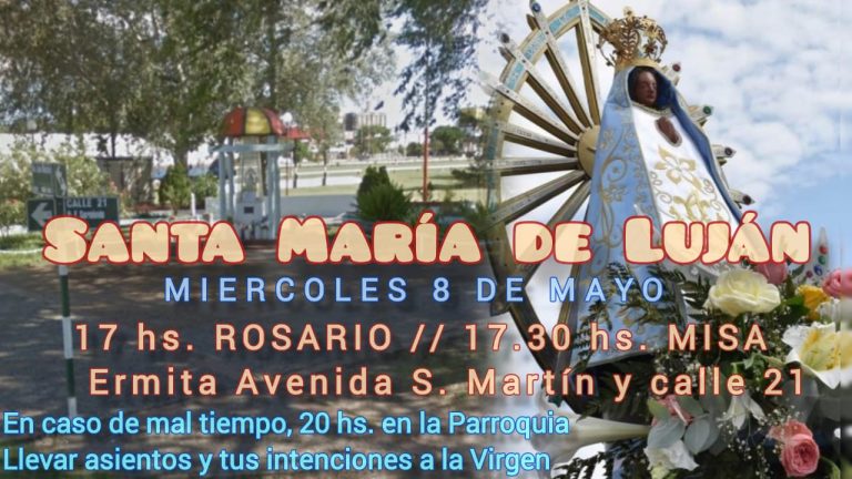 Este miércoles conmemoración de la patrona del país, Santa María de Luján