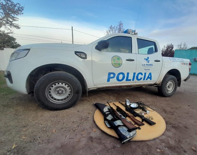 En el oeste: persecución policial conduce a la detención de furtivos de Venado Tuerto