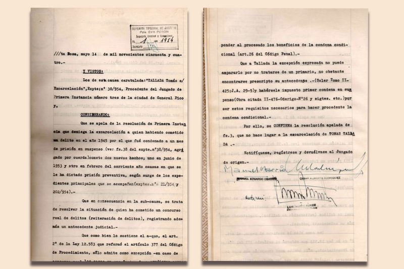 Conmemoración de los 70 años de la primera sentencia del Superior ...