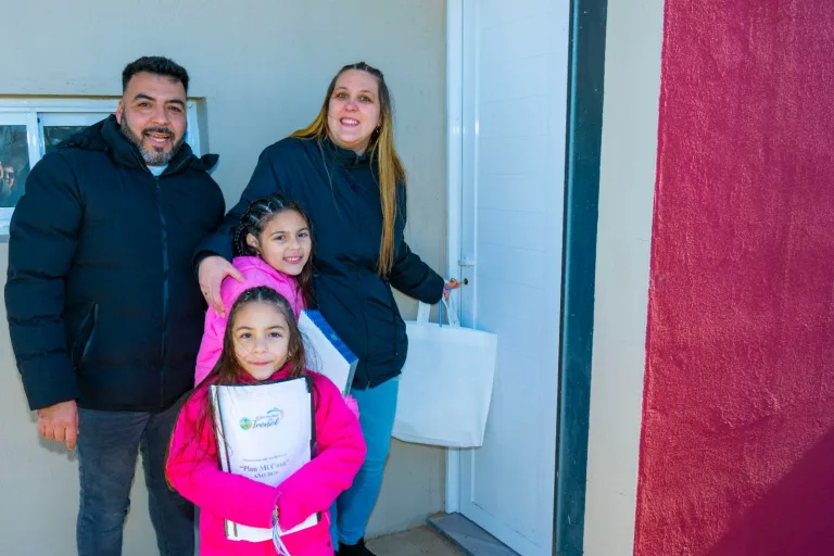 20 familias de Trenel recibieron sus nuevas viviendas del plan “Mi Casa”