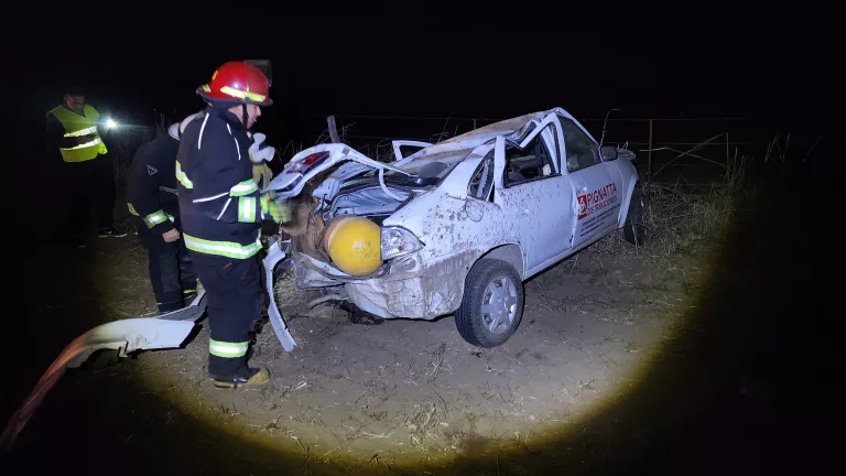 Vuelco en ruta provincial 101: dieron de alta conductor