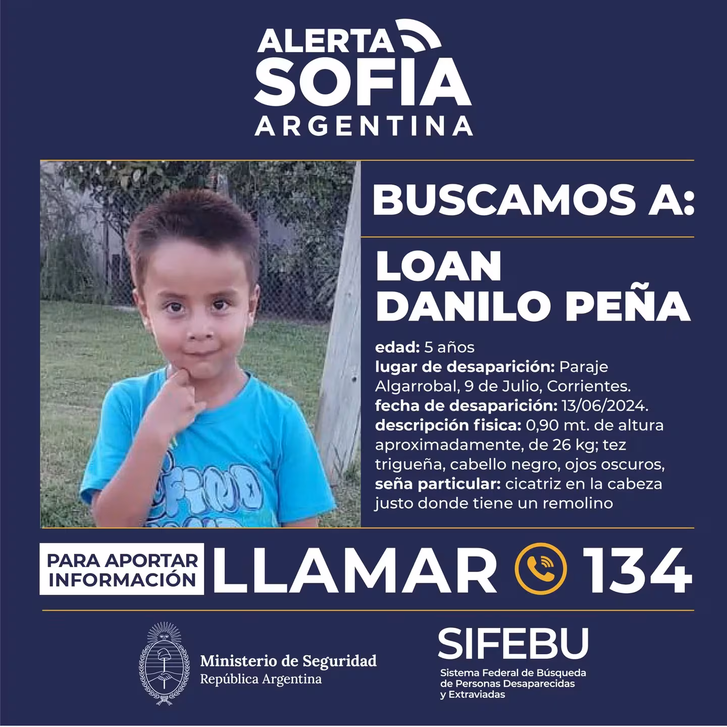 Buscan desesperadamente a un nene de 5 años desaparecido en Corrientes: salió a juntar naranjas al monte y no volvió