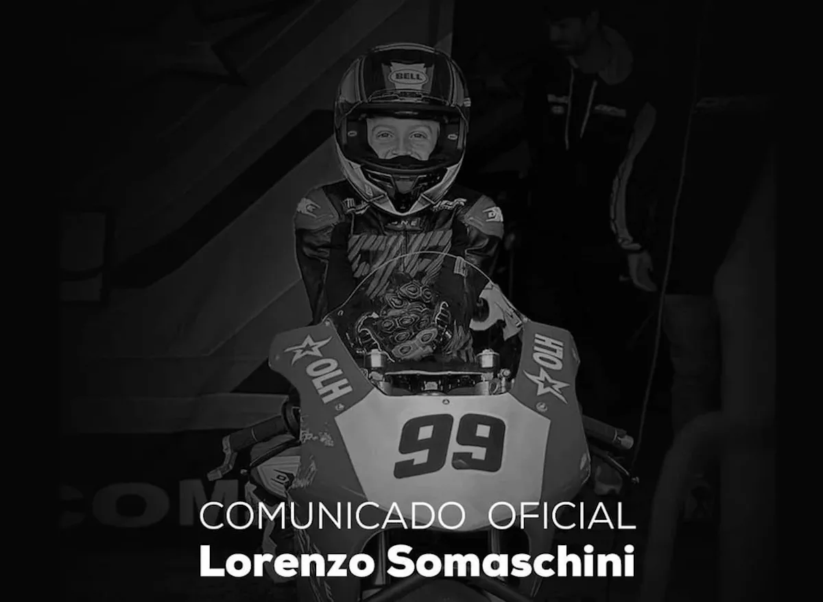 Luto en el motociclismo: murió Lorenzo Somaschini, el piloto argentino de 9 años que había sufrido un accidente en Brasil