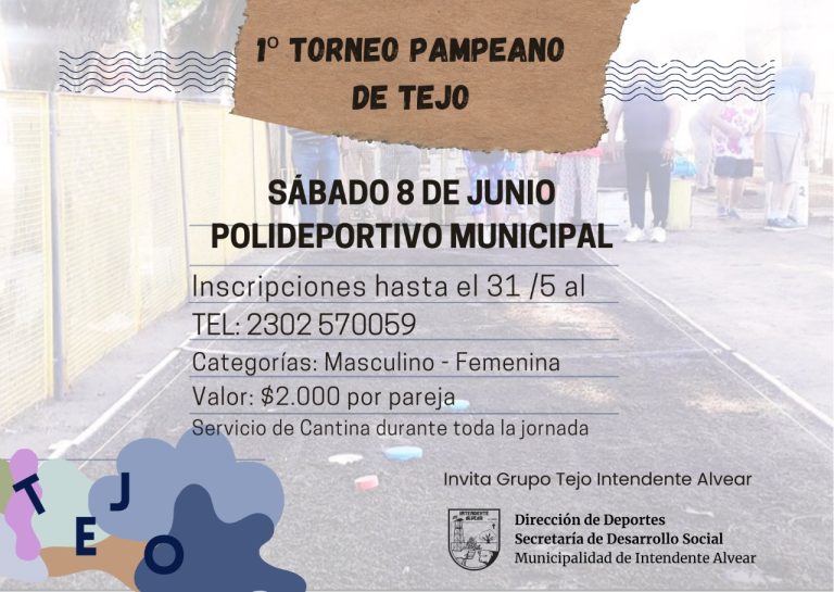 Este sábado habrá un gran torneo provincial de Tejo en Intendente Alvear