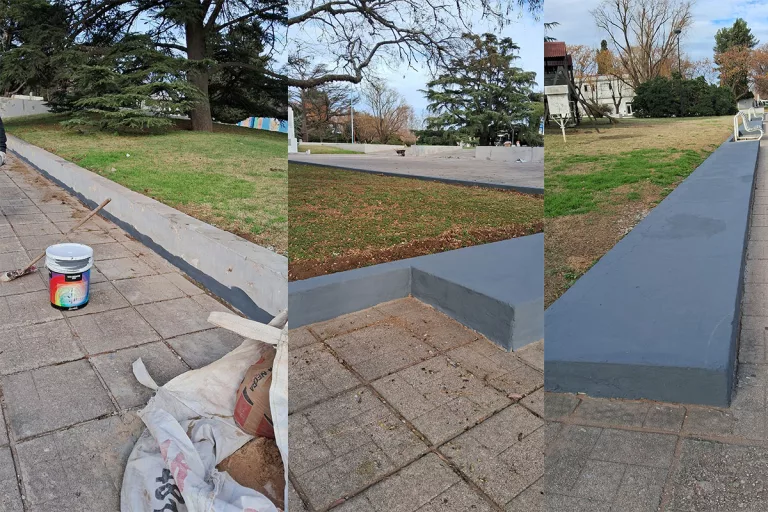 Intendente Alvear: mejoras en Plaza San Lorenzo y salón municipal