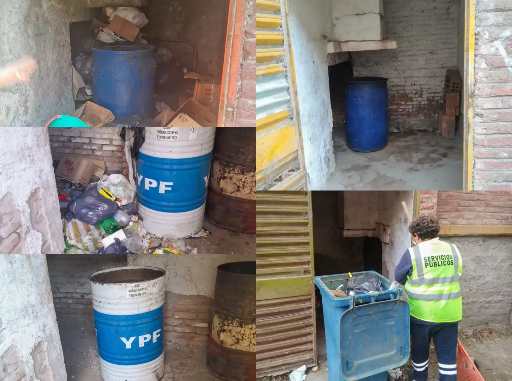 La Municipalidad realizó trabajos de limpieza en barrio Malvinas 1