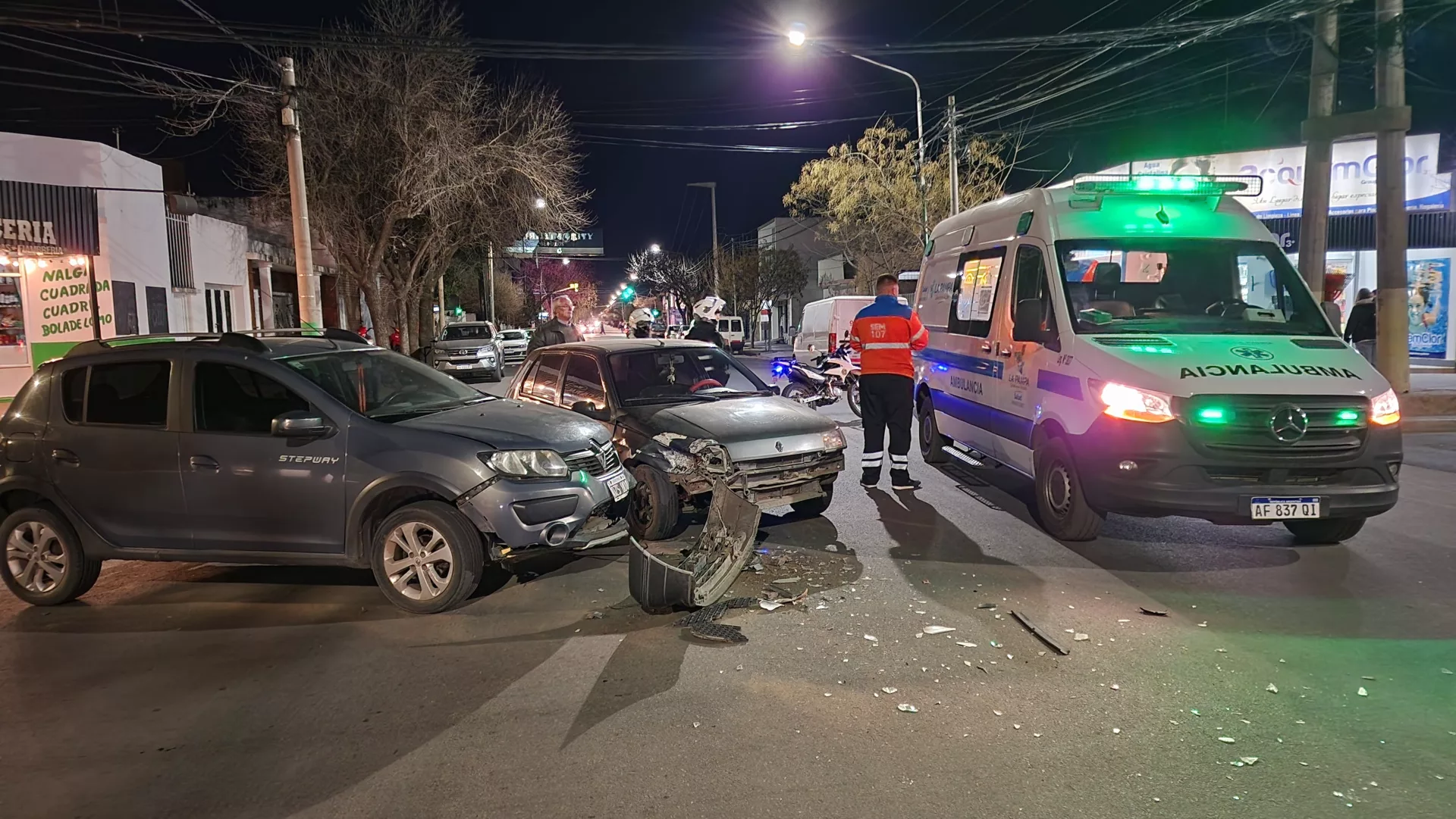 Choque en 2 y 7: chapas rotas y sin lesionados