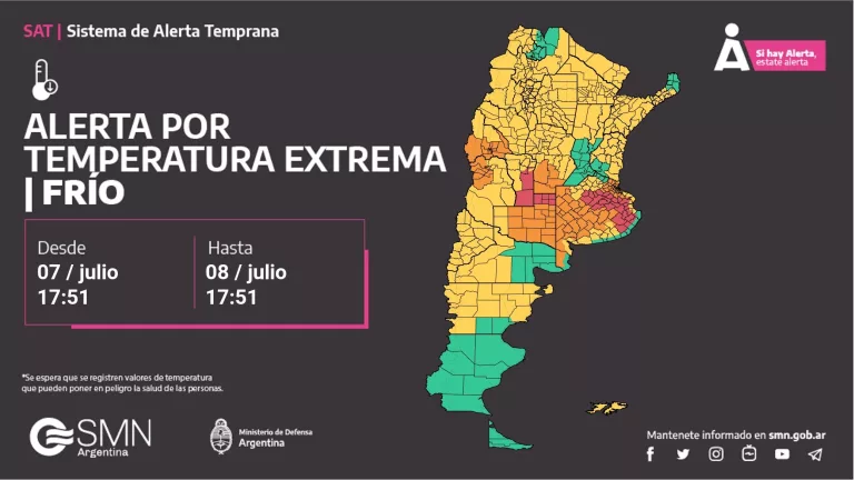 General Pico entre las ciudades más frías del país con una temperatura de -6.2 ºC