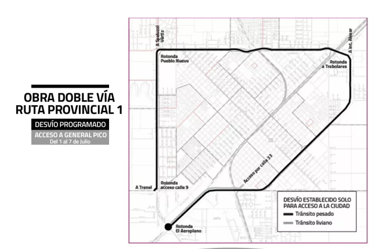¡Atención! Corte programado en Ruta Provincial N°101 por obras de la Doble Vía: tránsito afectado del 1 al 7 de julio