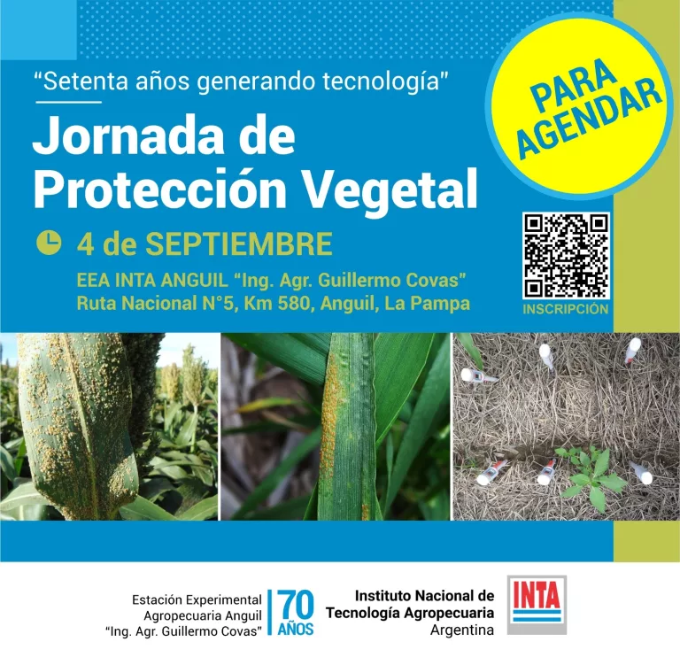 INTA Anguil organiza Jornada de Protección Vegetal 2024: Claves para el manejo integrado de plagas y enfermedades en la agroindustria