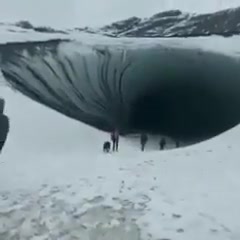El terrible momento en que una roca de hielo aplastó a un turista brasileño en Ushuaia