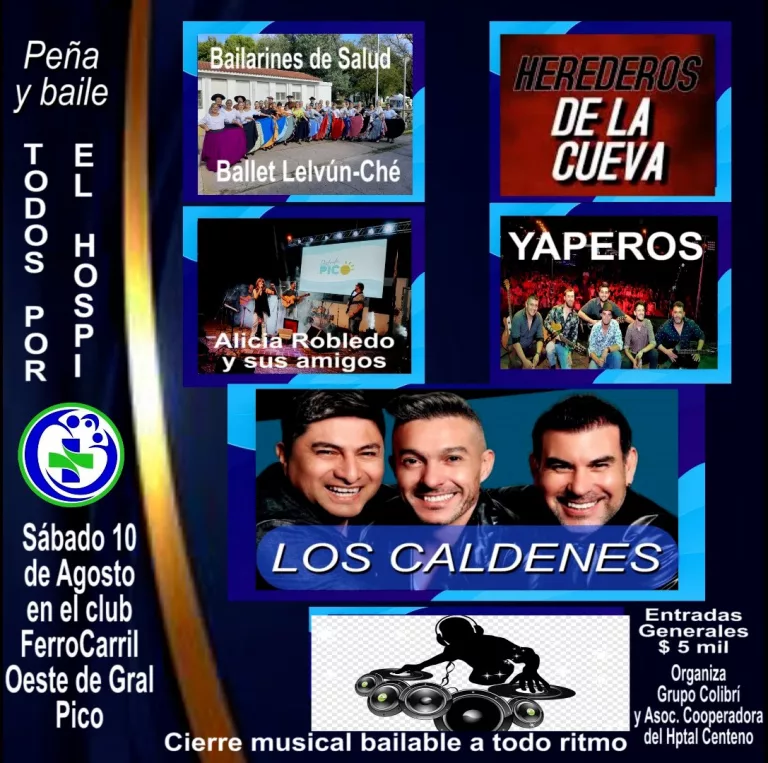 Todos por el Hospi: gran peña y baile solidario en Ferro