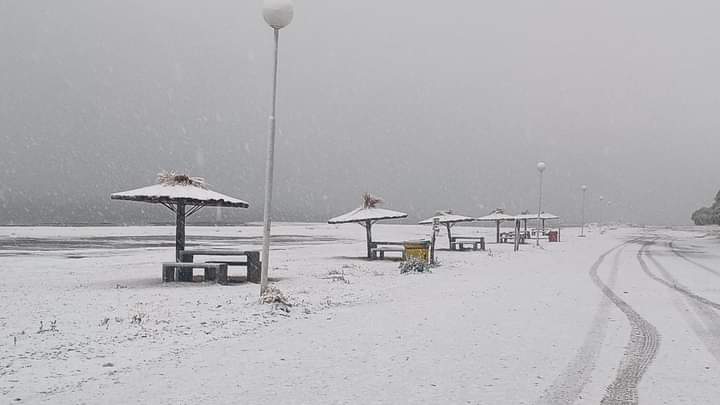 Mirá la galería de fotos de la nevada en el oeste pampeano