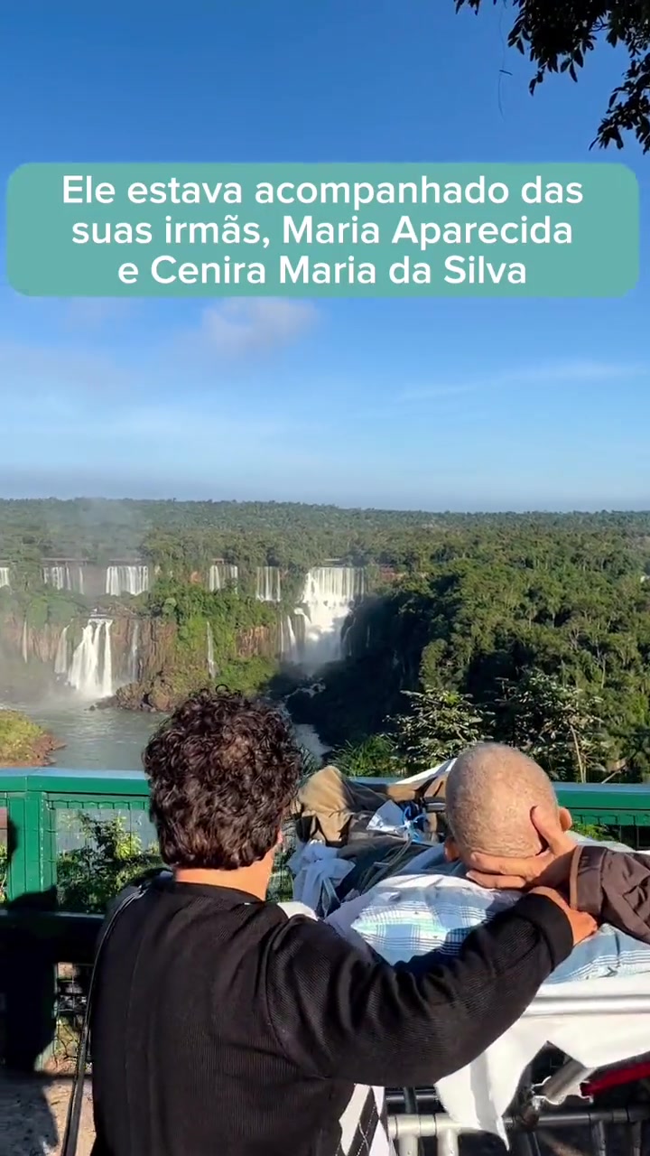 Un grupo de médicos llevó a un paciente de cáncer a las Cataratas del Iguazú para que pueda cumplir su sueño