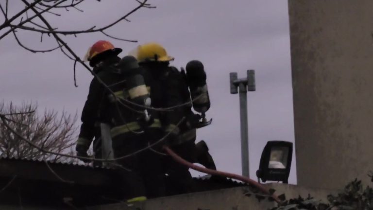 Principio de incendio en vivienda