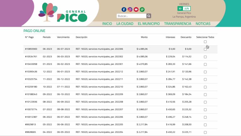 Mirá como pagar las tasas municipales por internet, y si tenés mora como conseguir hasta el 50% de descuento sobre los intereses