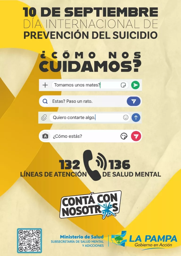 Prevención del suicidio: Salud presentó agenda mensual de actividades
