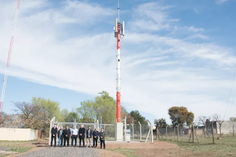 Inauguran torre 4G en la localidad de Anchorena y anuncian red de fibra óptica domiciliaria