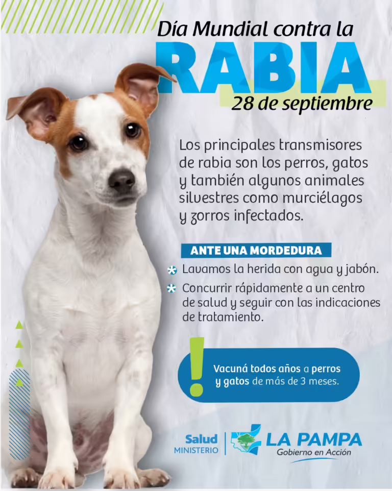 28 de septiembre: Día Mundial de la Rabia, una jornada para reforzar la prevención y vacunación