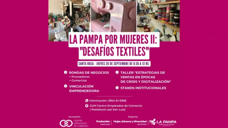 Lanzan La Pampa por mujeres II: “Desafíos textiles”