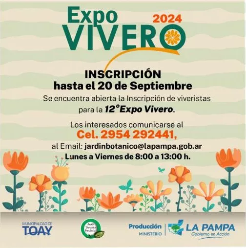 Inscriben para participar de la Expo Vivero 2024