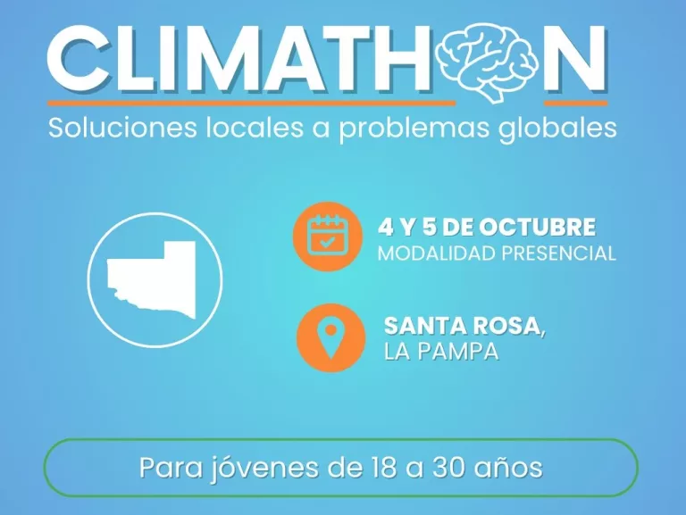 La Pampa lanza su primer Climathon: jóvenes unidos por soluciones innovadoras frente al cambio climático