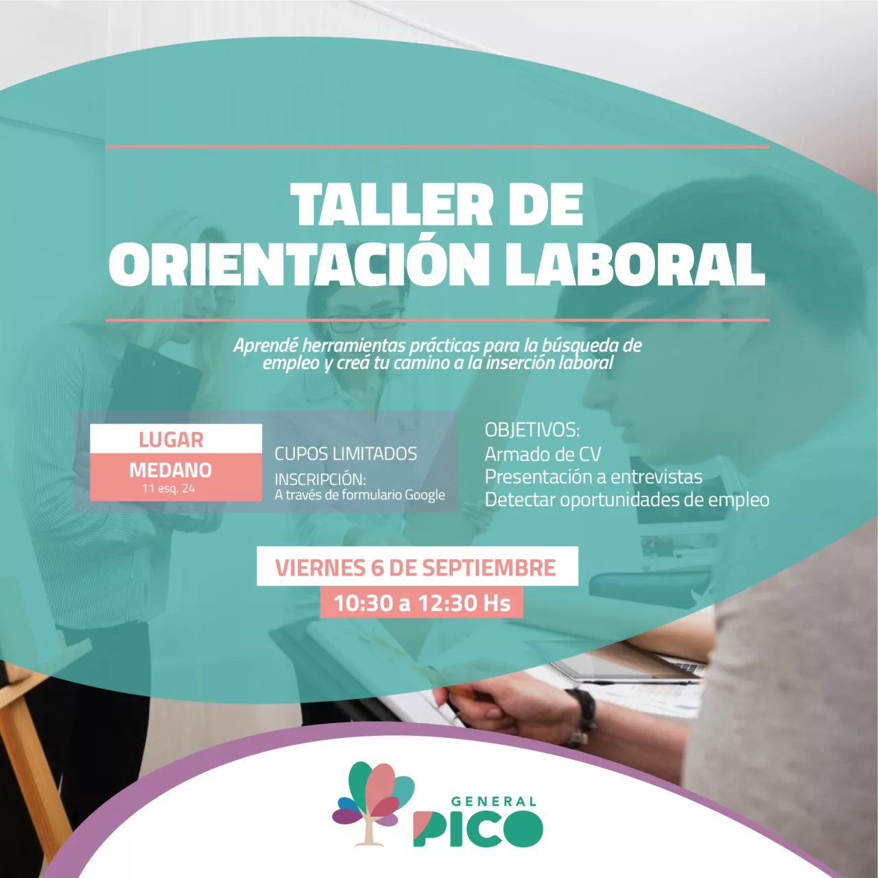 General Pico: invitan al taller gratuito de orientación laboral para mejorar la búsqueda de empleo