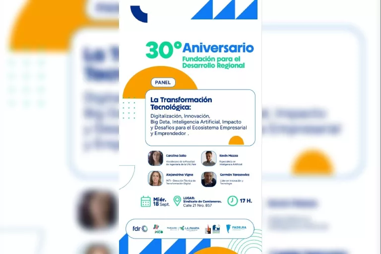 La Fundación Para el Desarrollo Regional cumple 30 años y brindará hoy un panel sobre la transformación tecnológica
