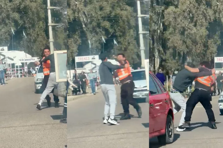 Un inspector municipal y un vecino terminaron a las piñas durante el operativo en la Expo Rural