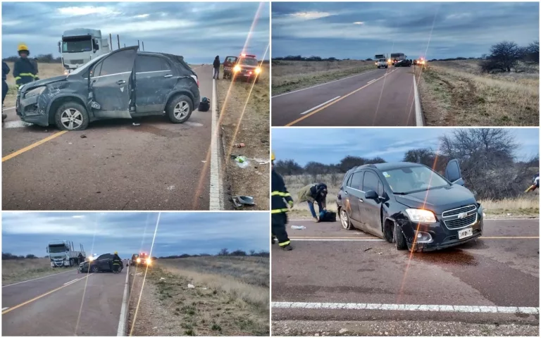 Vuelco en la ruta Nacional 143: dos ocupantes trasladados a General Acha