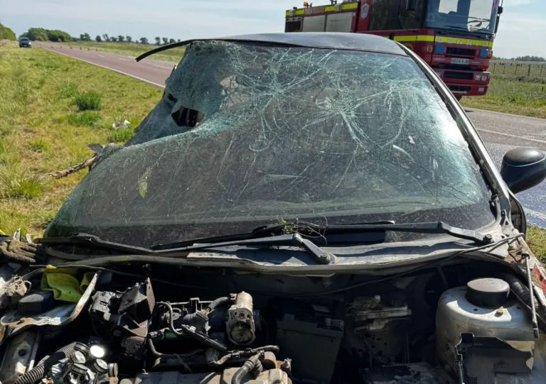 Joven de Caleufú protagoniza accidente en ruta 9 y es trasladado a General Pico
