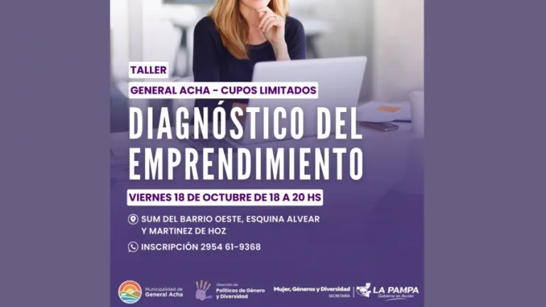 General Acha, sede de taller para mujeres y diversidades emprendedoras
