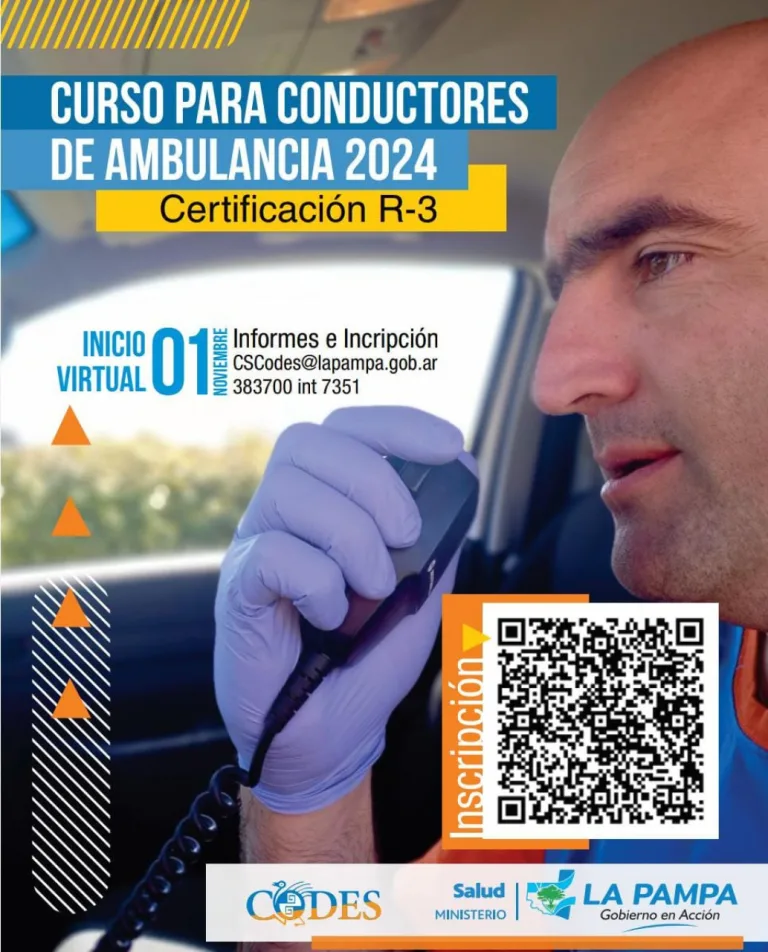 Salud anunció curso de capacitación para conductores de ambulancias