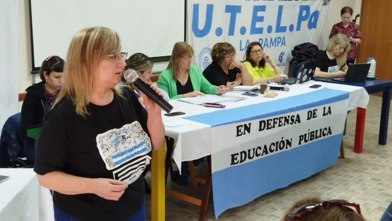 UTELPa convoca a paro y movilización en La Pampa para el 9 de octubre