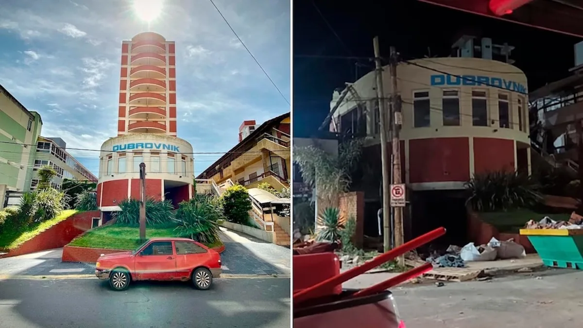 Se derrumbó el edificio de un hotel en Villa Gesell: murió un hombre y los bomberos intentan rescatar al resto de las personas atrapadas