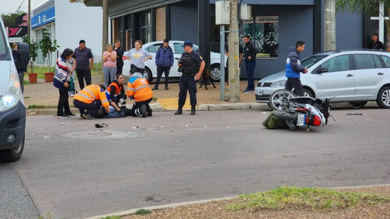 Grave siniestro vial en la intersección de calles 24 y 37
