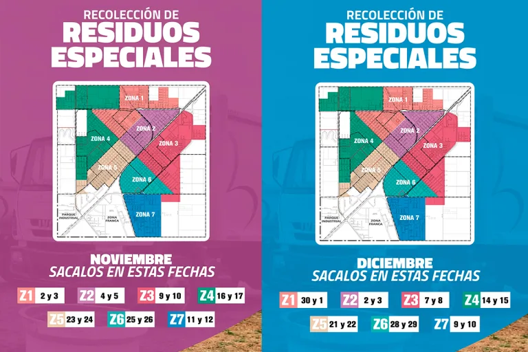 Insisten en General Pico con el cumplimiento del cronograma de residuos para prevenir inconvenientes por lluvias