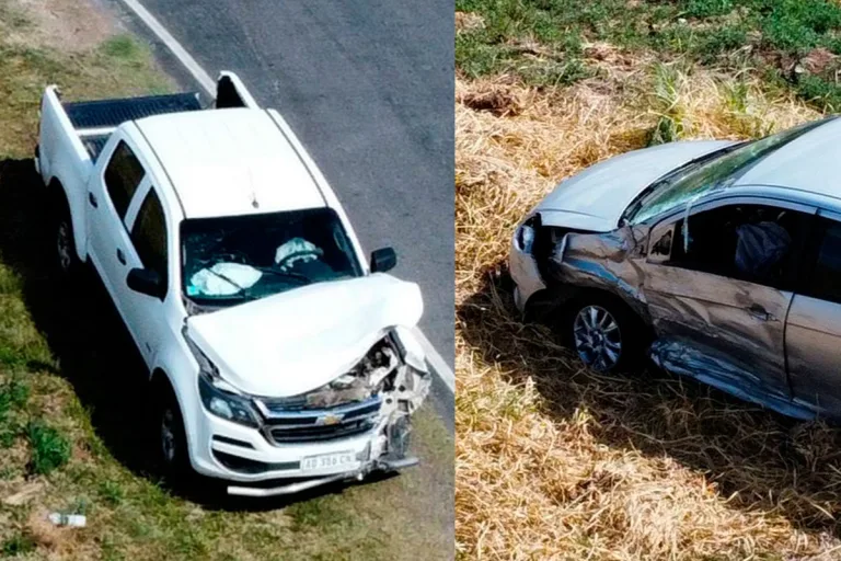 Accidente en Ruta Provincial 1: colisión entre una camioneta y un auto