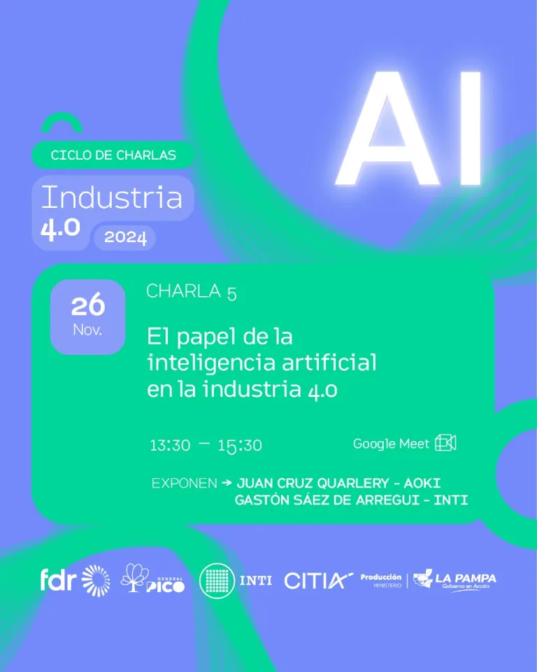 La Pampa impulsa la Industria 4.0: charla sobre Inteligencia Artificial y su aplicación en la industria
