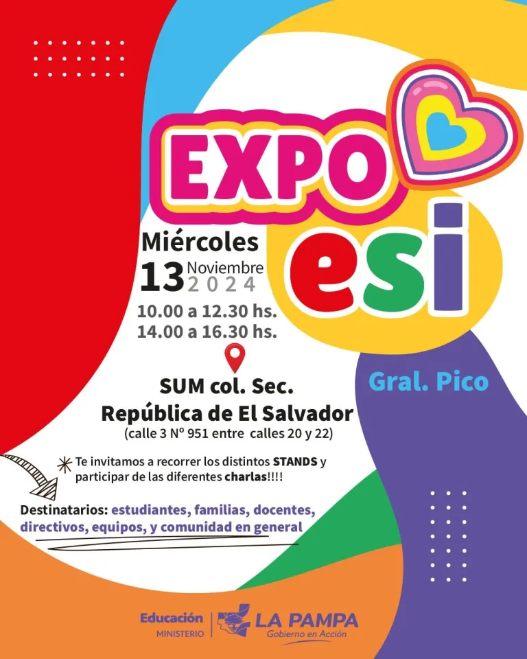 General Pico se prepara para la Expo de Educación Sexual Integral 2024: un espacio de aprendizaje y participación