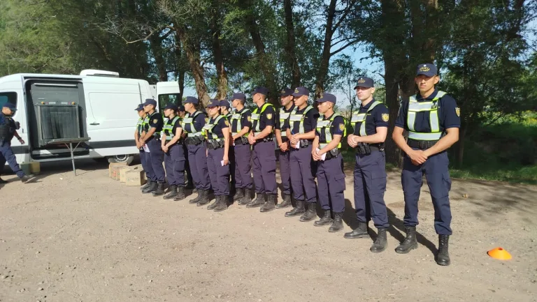 Aspirantes a Agentes de la Policía realizaron prácticas en el terreno