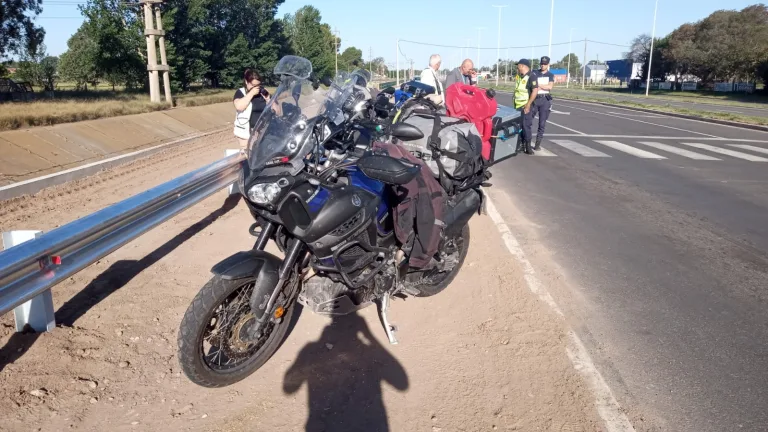 Choque de motoqueros en la Ruta Provincial 1: un herido trasladado al hospital
