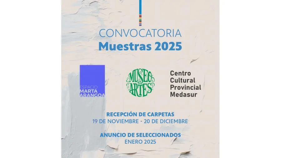 Cultura abre la convocatoria para muestras del año 2025