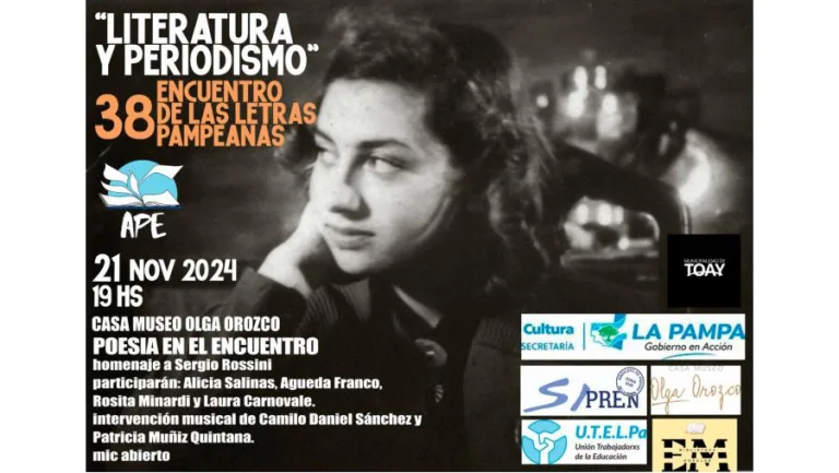 Literatura y Periodismo: arranca el 38° Encuentro de las Letras Pampeanas