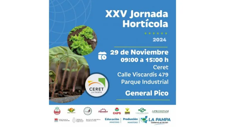 El potencial del CERET se expondrá en la XXV Jornada Hortícola de General Pico