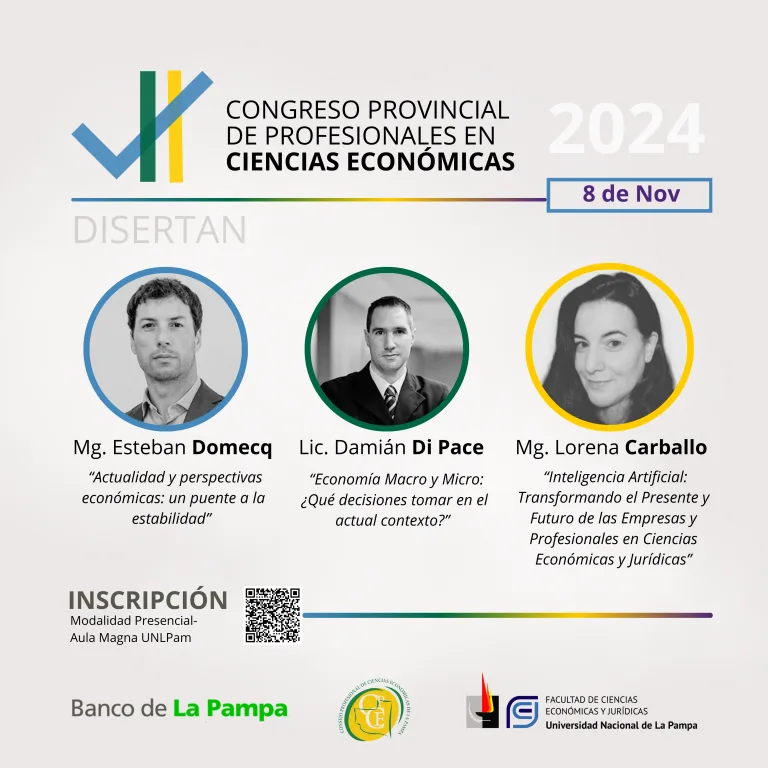 Este viernes se realizará el VII Congreso Provincial de Profesionales de Ciencias Económicas