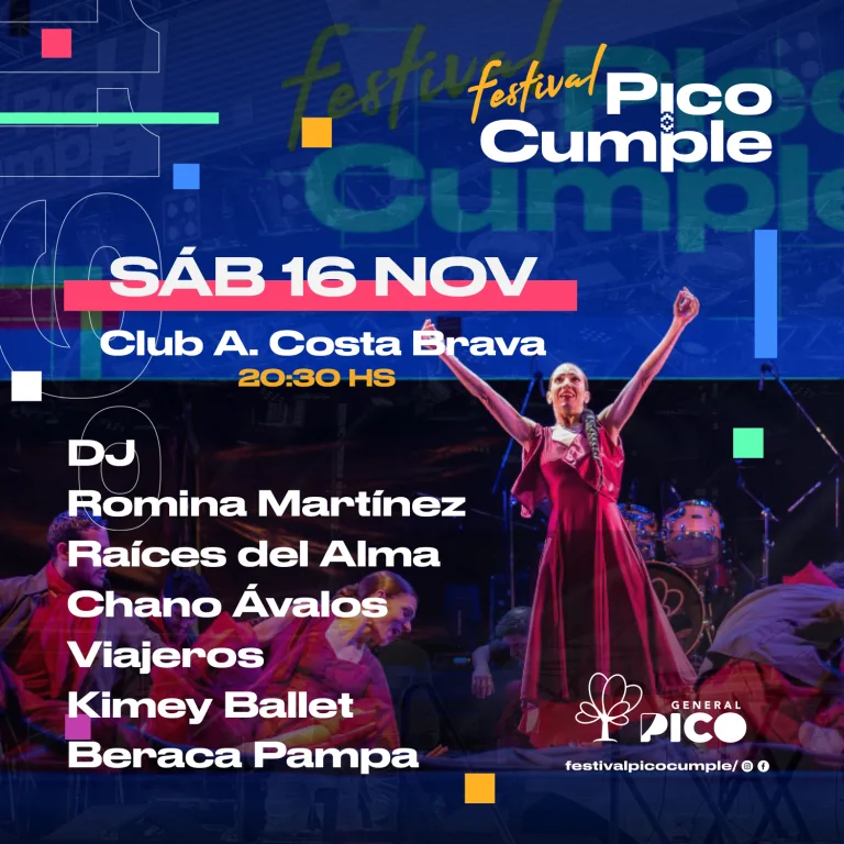 Festival Pico Cumple: este sábado, a partir de las 21 horas en Costa Brava, la primera noche de música y baile