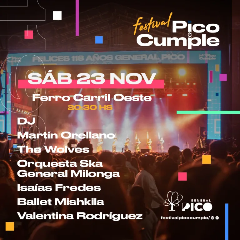 Festival Pico Cumple: este sábado tercera fecha en el club Ferro Carril Oste