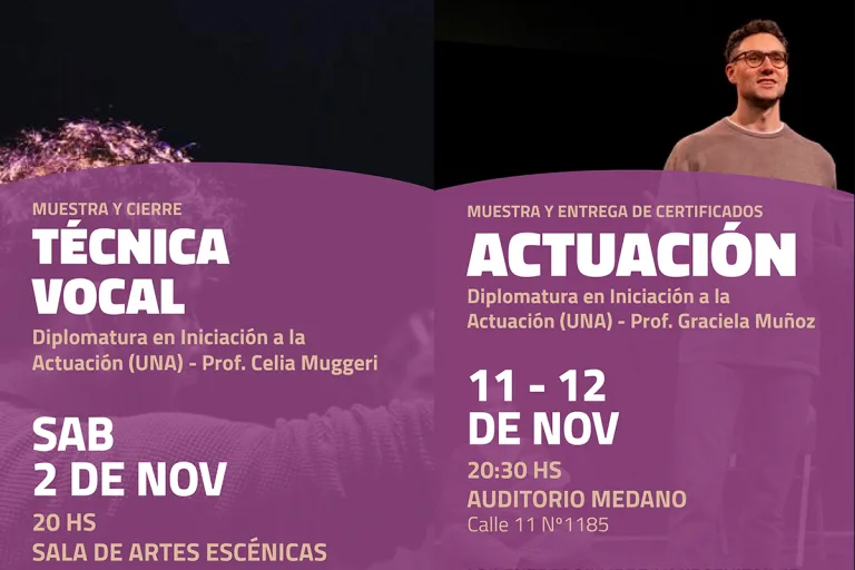 General Pico celebra el cierre de la diplomatura en actuación con muestras gratuitas